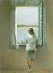 Salvador Dali: Pessoa na janela